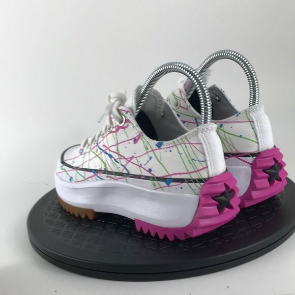 Converse Run Star Hiker OX Splatter Paint White 571873C Women’s Size 6 - Picture 7 of 12